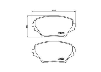 Fren Disk Balata Ön MAGNETI MARELLI 363700483055  1723410 446542070 0446542070 446542071 0446542071 446542080 0446542080 446542110 0446542110 446542130 0446542130 4465YZZCN 04465YZZCN 4465YZZCS 04465YZZCS