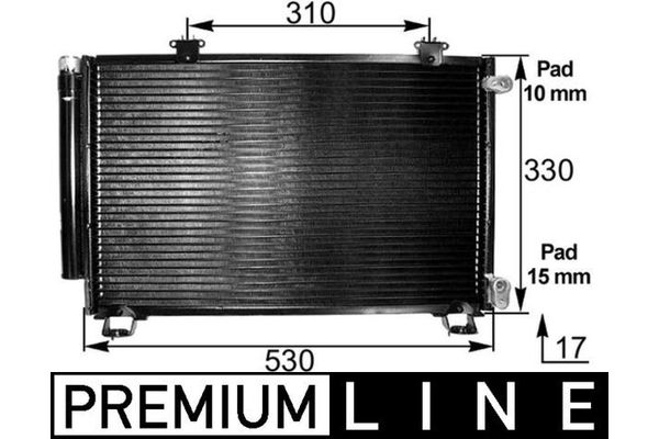 Klima Radyatörü  Toyota Yaris Verso (NCP2/NLP2)(1999->)  MAHLE AC 292 000P