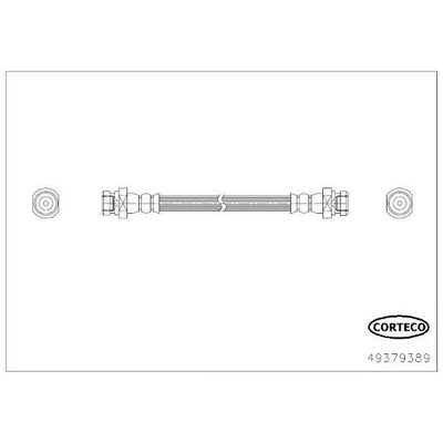 Fren Hortumu Arka Sağ veya Sol Citroen C-ZERO (08.2010->)  CAVO C901 726A