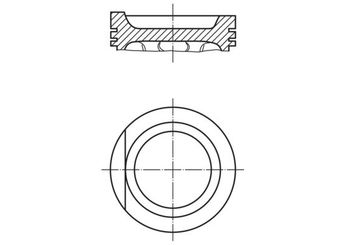 Piston (82.50MM-0.50)  MAHLE 034 99 01  349901 48107081B 048107081B 048 107 081 B