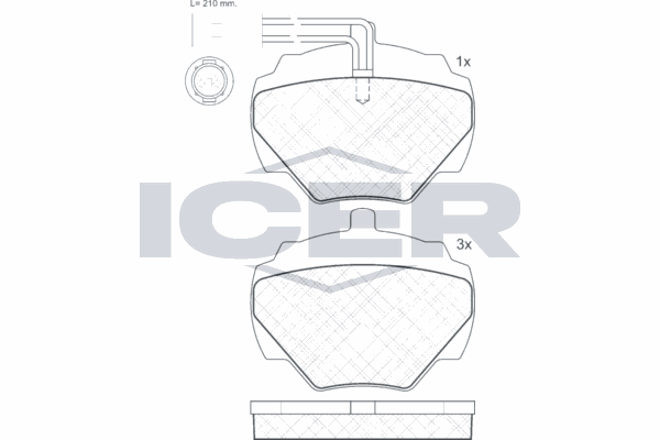 Fren Disk Balata Ön Land Rover Defender (LD)(10.2002->)  WONGA 271081