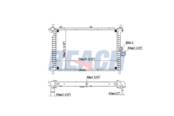 Su Radyatörü  Opel Astra F S.Wagon (1991->)  VALEO 701653