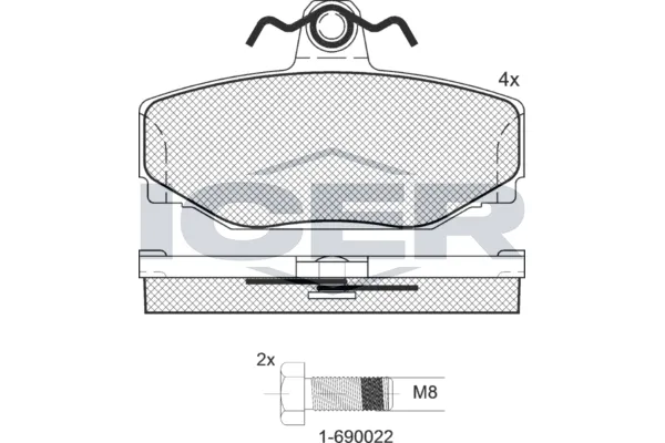 Fren Disk Balata Arka Volvo V70 S.Wagon [Combi] (12.1996->)  AYD 60568A