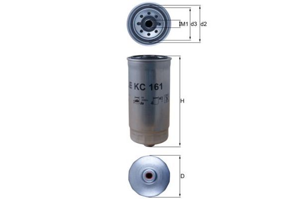 Yakıt Filtresi  Renault Master II Tip 2 Maxi P.Van (04.2004->)  MAHLE KC 16
