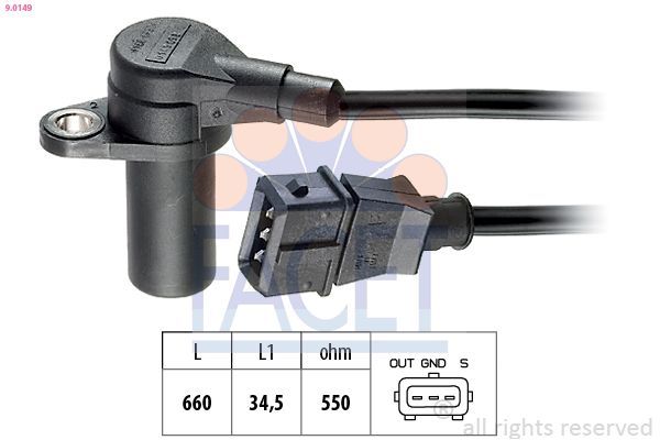 Krank Sensörü  Opel Corsa B (1993->)  FACET 9.0149