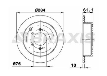 Fren Disk Ayna Arka Sağ ve Sol BRAXIS AE0243  584112Y300 58411-2Y300 584113A300