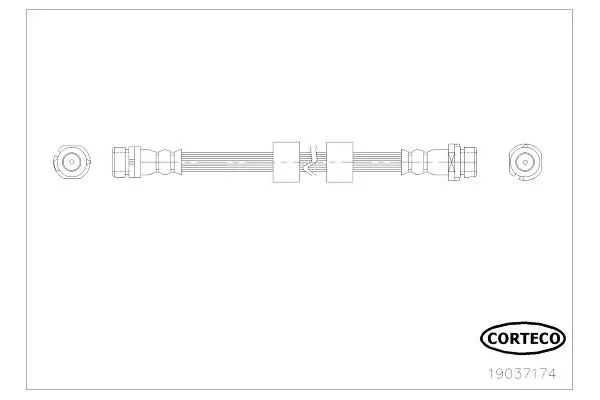 Fren Hortumu Arka Sağ veya Sol Ford Fiesta (CB1)(2008->)  OTOZONE FHA3011