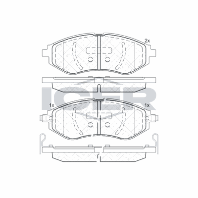 Fren Disk Balata Ön Chevrolet Aveo HB (2008->)  FTE 9001871