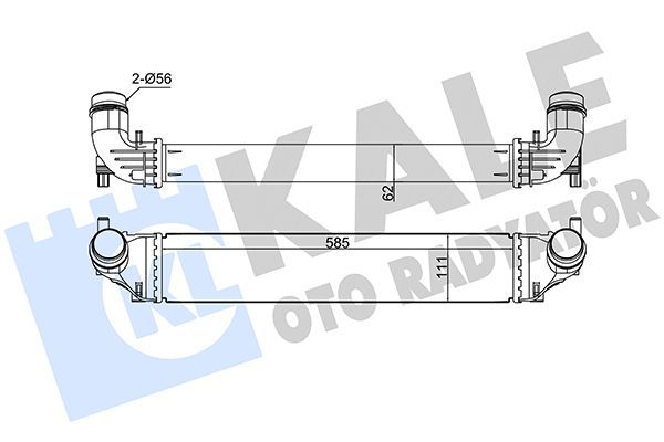Turbo Radyatörü  Opel Astra K Sports Tourer (10.2015->)  KALE 375730
