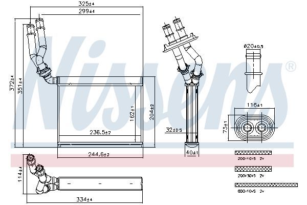 Kalorifer Radyatörü  MAHLE AH 314 000S