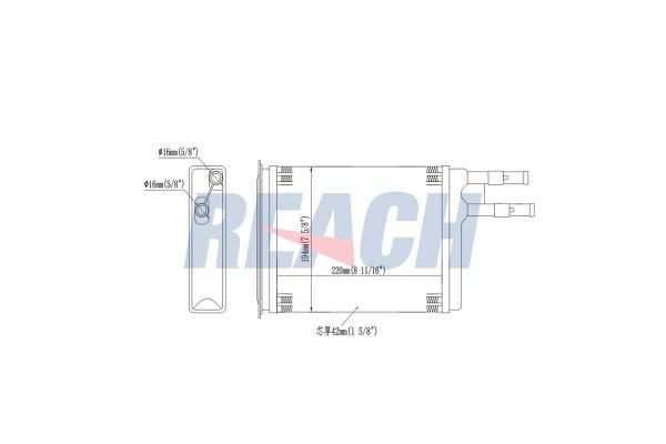 Kalorifer Radyatörü  Fiat Ducato JTD Kamyonet Çift Kabin (03.1994->)  BRUCKE 6448F9