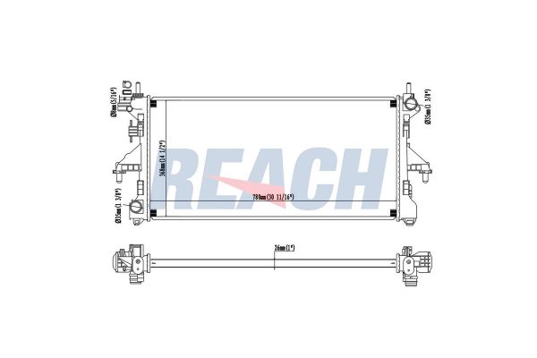 Su Radyatörü  Fiat Ducato Maxi P.Van, Yüksek Tavan 40 (09.2006->)  AXAM 15-11-16-6016