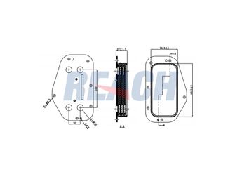 Motor Yağ Soğutucu  MAHER 23097  5650833 55355603 55571687