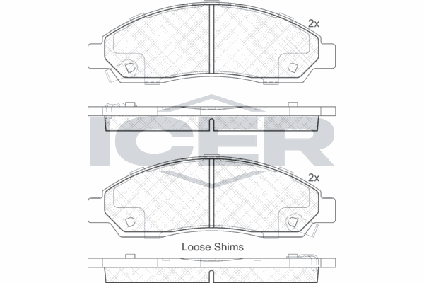 Fren Disk Balata Ön Isuzu D-Max (2007->)  KALE BALATA 24370 161 05 ANS KD20