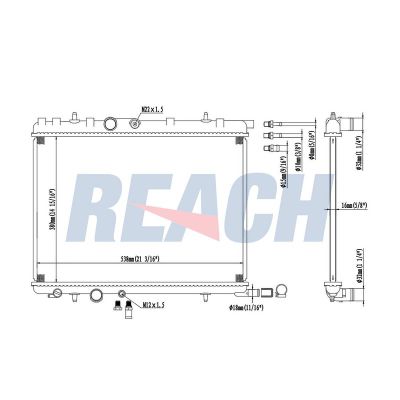 Su Radyatörü  Peugeot 206 SW (08.2002->)  KALE 2019201AB
