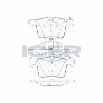 Fren Disk Balata Ön BMW 1 Serisi 3 Kapı (F21)(2012->)  KALE BALATA 25199 192 05 MSH