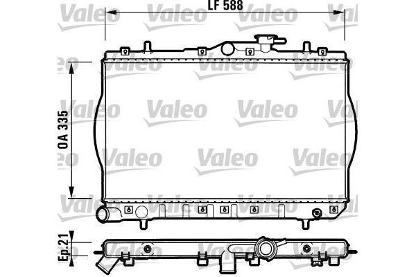 Su Radyatörü  Hyundai Accent (X3)(1998->)  VALEO 732488