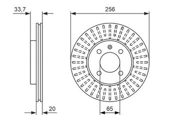Fren Disk Ayna Ön Sağ ve Sol BOSCH 0 986 479 853  6N0615301D 6N0 615 301 D 321615301D 321 615 301 D