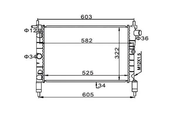 Su Radyatörü  MAGNETI MARELLI 359000300230