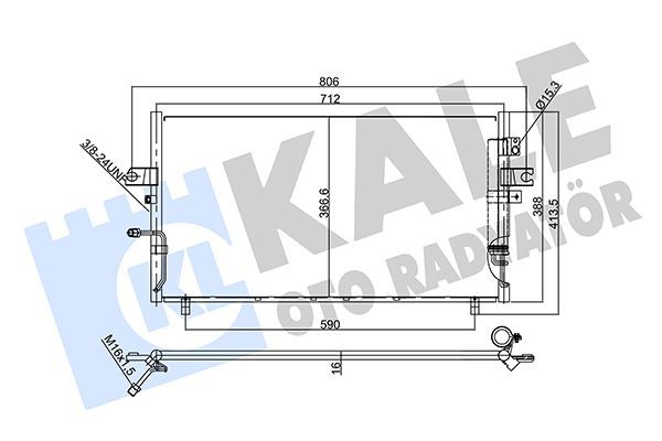 Klima Radyatörü  Nissan Maxima QX (CA33)(01.2000->)  KALE 358035