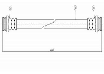 Fren Hortumu Arka Sağ veya Sol CAVO C800 020A  4620289911 4621279911 4621289911 J9094702589 J9694034405