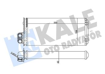 Kalorifer Radyatörü  KALE 352015  5001833355 50 01 833 355
