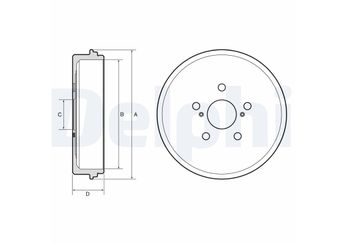 Kampana Arka Sağ veya Sol DELPHI BF654  42431K0040