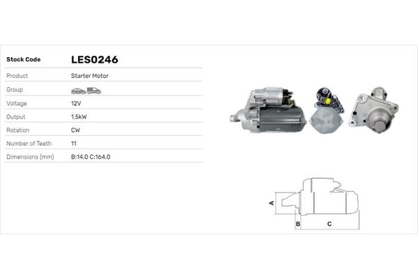 Marş Dinamosu  Toyota Aygo (KGB/WNB)(2005->)  LUCAS ELEKTRIK LES0246