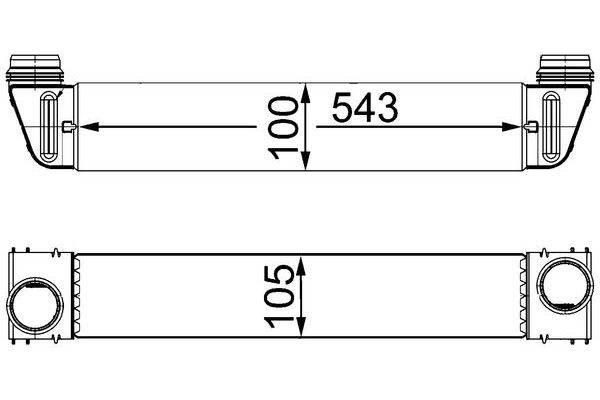 Turbo Radyatörü  BMW 5 Serisi Sedan (E60)(2003->)  MAHLE CI 189 000S