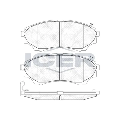 Fren Disk Balata Ön Ford Ranger (EQ)(07.2002->)  OTOZONE FDO3033-R1