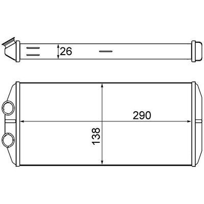 Kalorifer Radyatörü  Citroen C4 Picasso (02.2007->)  MAHLE AH 15 000S
