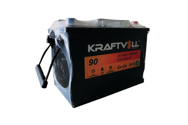 Akü (12V - 90 AH) N70 (306×173×225) Tam Kapalı Ters   KRAFTVOLL 18010016