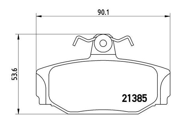 Fren Disk Balata Arka Volvo S90 Sedan (12.1996->)  BREMBO P 86 009