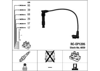 Buji Kablosu  DODUCO 7813A  1612630 16 12 630 1612631 16 12 631