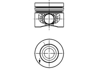 Piston (81.50MM-0.50) (0.20MM KISA)  NÜRAL 87-72518-050  3L107065K 3L107065AD 03L 107 065 AD 3L107065G 03L 107 065 G 03L 107 065 K 3L107065M 03L 107 065 M 3L107065N 03L 107 065 N