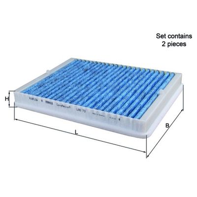 Polen Filtresi  BMW 5 Serisi Touring (E39)(1997->)  MAHLE LAO 73/S