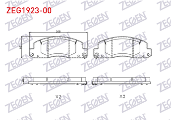 Fren Disk Balata Ön ZEGEN ZEG1923-00  
