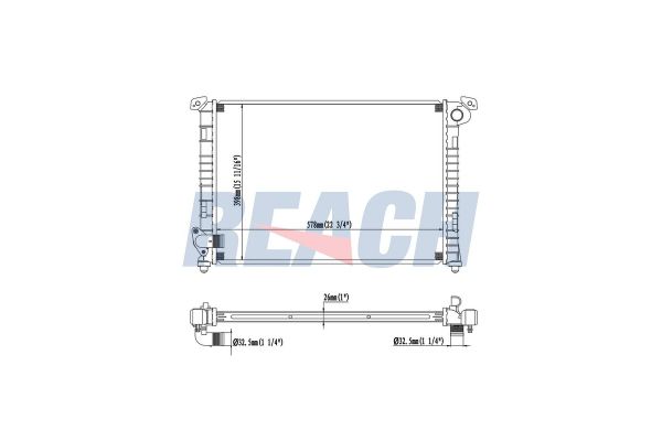 Su Radyatörü  MINI Cabrio (R52)(2004->)  ORİS BBM130026