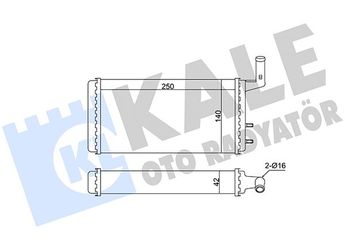 Kalorifer Radyatörü  KALE 370670  85012031 4327232