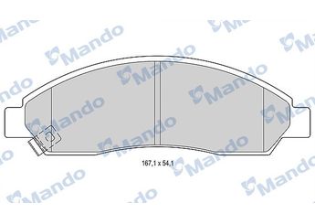 Fren Disk Balata Ön MANDO MBF015262  MBF015262 89040317 8904 0317 8-90403-17 8973186690 8-97318-669-0 8973293330 8-97329-333-0 8973682510 8-97368-251-0 8973682520 8-97368-252-0 8980511170 8-98051-117-0 898078193 8982983840