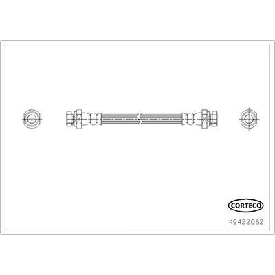 Fren Hortumu Ön Sol Mitsubishi L200 (KA0/KB0)(2006->)  CAVO C900 571A