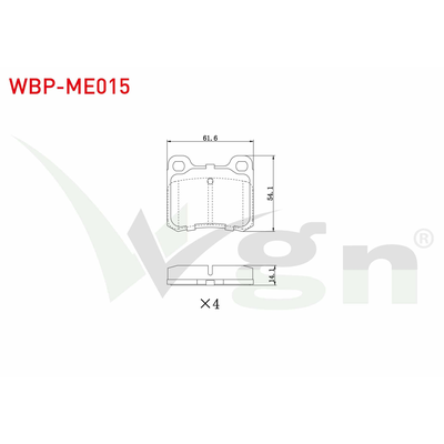 Fren Disk Balata Arka WGN WBP-ME015