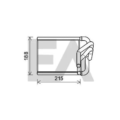 Kalorifer Radyatörü  Kia Rio (UB)(2011->)  MAHER 10744