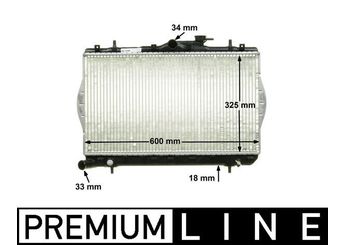 Su Radyatörü  MAHLE CR 1280 000P  4H0121251C 2531022000 2531022005 2531022020 2531022025 2531022120 2531022A00