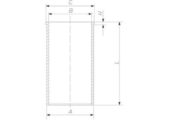 Gömlek (76.00MM-STD)  MAHLE 021 WV 35 00  14-020650-00