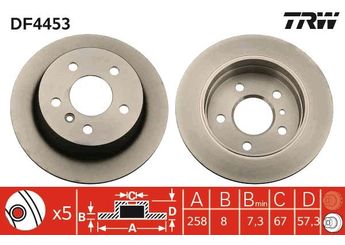 Fren Disk Ayna Arka Sağ ve Sol AYD 50266  A1694230912 1694230312 169 423 03 12 1694230912 169 423 09 12 A1694230312 A 169 423 03 12 A 169 423 09 12
