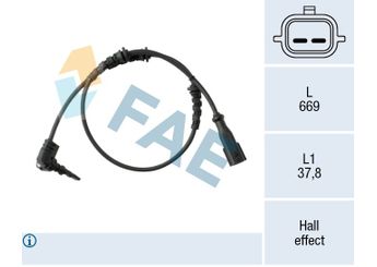 Abs Sensörü Ön Sağ veya Sol GUA 41991  479103473R 47 91 034 73R