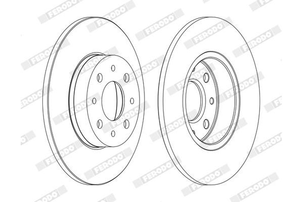 Fren Disk Ayna Arka Sağ ve Sol Alfa Romeo MiTo (145)(2008->)  FERODO DDF1741C
