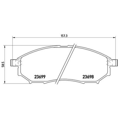 Fren Disk Balata Ön BREMBO P 56 058