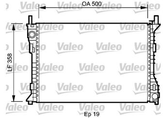 Su Radyatörü  VALEO 735045  1363013 5S6H8005CE